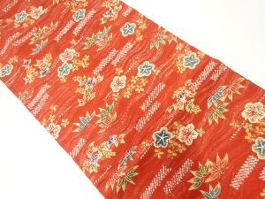 アンティーク 梅笹模様全通袋帯(着用可)